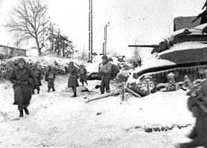 Frostbite was the norm for these soldiers--You're in the Army Now, 1943 Mel Montgomery, father-in-law of Mari Montgomery of Mari Montgomery Realty fights in the Battle of the bulge