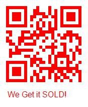 QR Code in red for Mari Montgomery Realty in Huntsville TX