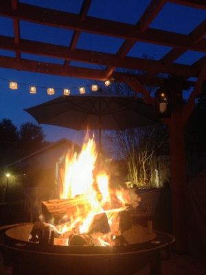  toe warming fire, weekends in our elkins lake home
